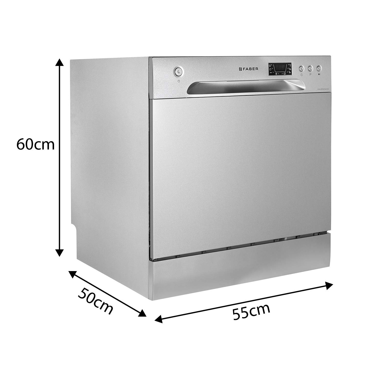 Faber 8 Place Settings Dishwasher (FFSD 6PR 8S Ace Inox, Inox)