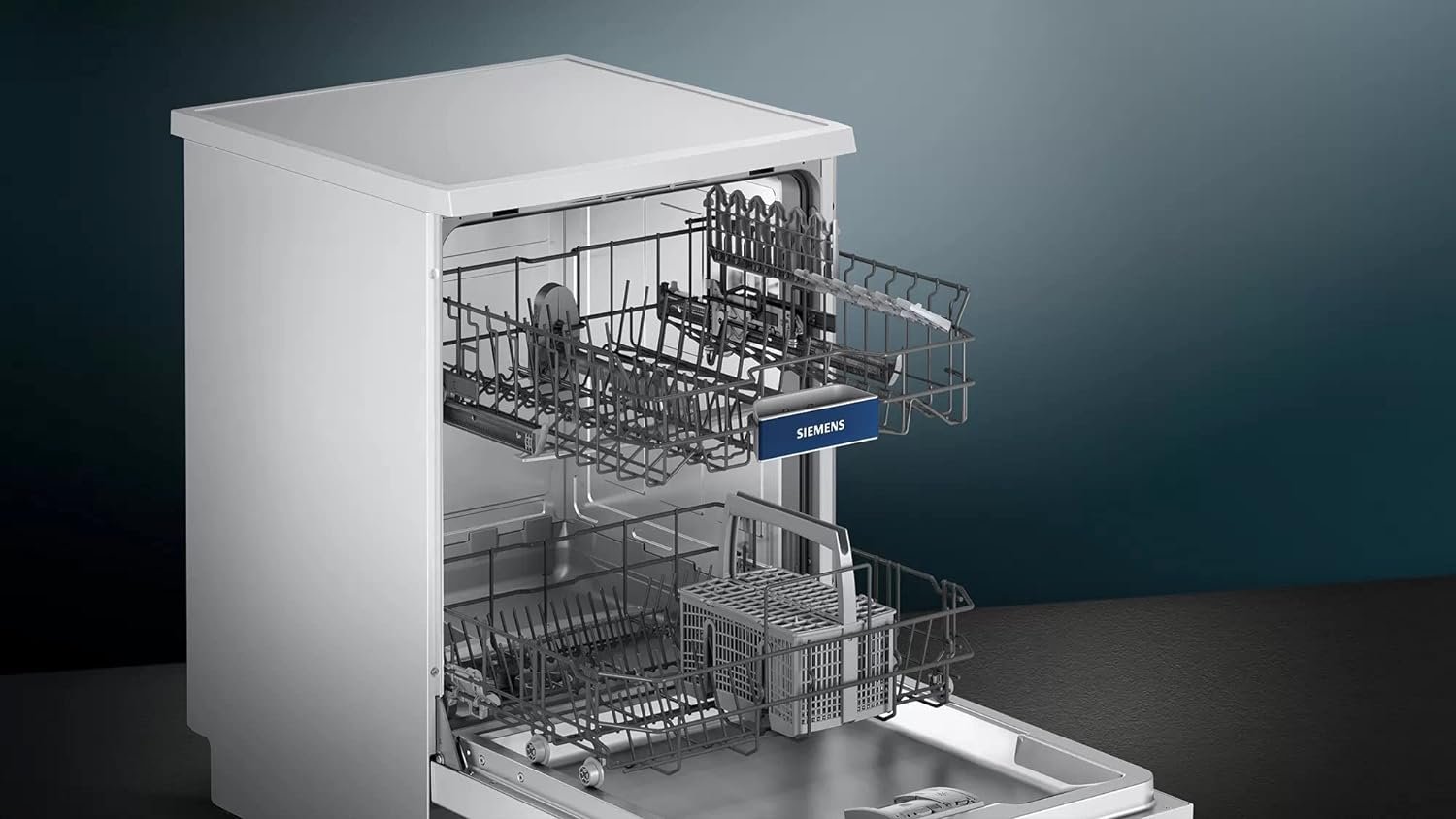 Siemens 13 Place Settings iQ500 free-standing dishwasher (SN25IW00TI, White)