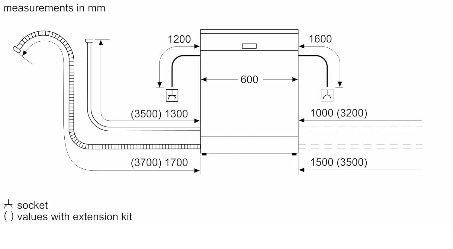 Siemens 14 Place Settings iQ500 free-standing dishwasher (SN25HI00VI, Fingerprint free steel)